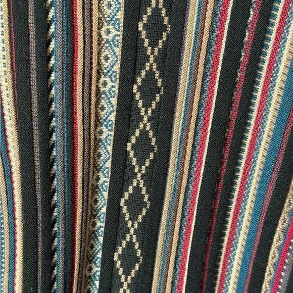 Orvis Southwestern Aztec Boho Cardigan Wool Blend Sweater Multicolor Medium - Picture 4 of 9